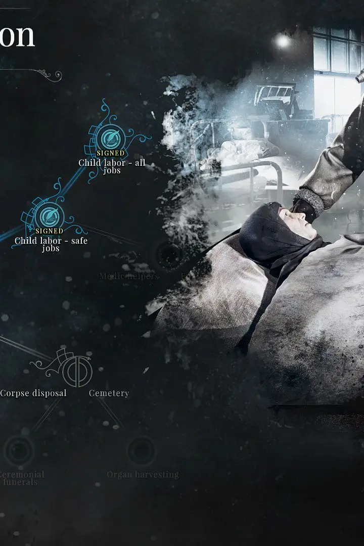 The Law Book: Order vs. Faith - Frostpunk screenshot