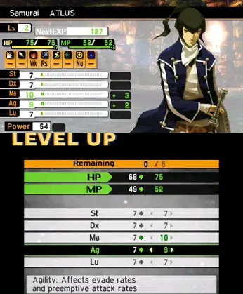 Protagonist Builds - Shin Megami Tensei IV screenshot