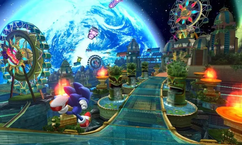 Asteroid Coaster Act 1 - Sonic Colors screenshot
